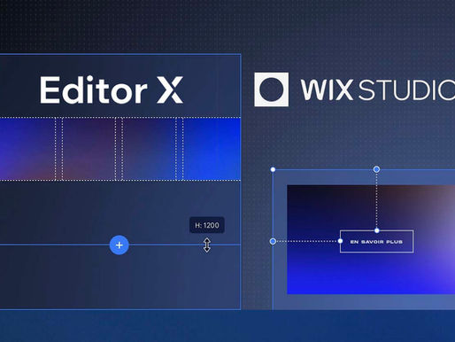 Editor X c'est fini, il fusionne avec Wix Studio.