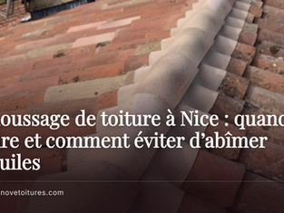 Démoussage de toiture à Nice : quand le faire et comment éviter d’abîmer vos tuiles