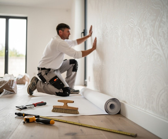 Faire poser du papier peint par un tapissier professionnel du 49