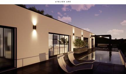 Atelier Ark: Création site web & logo pour Atelier Ark, cabinet d'Architecte à Bordeaux, France.