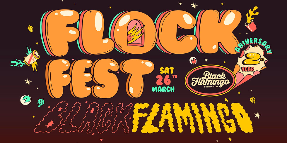 Flockfest! Black Flamingo Anniversary Party