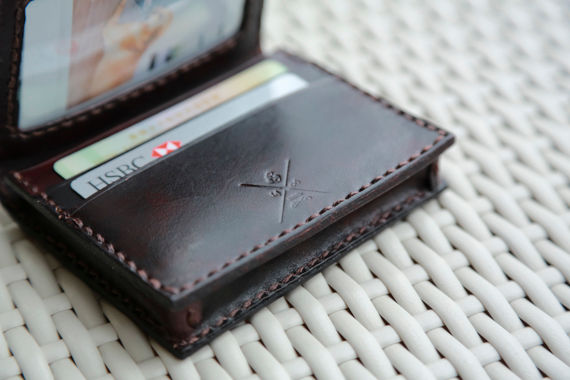 Thumbnail: (material kit, finished product) wine red card holder