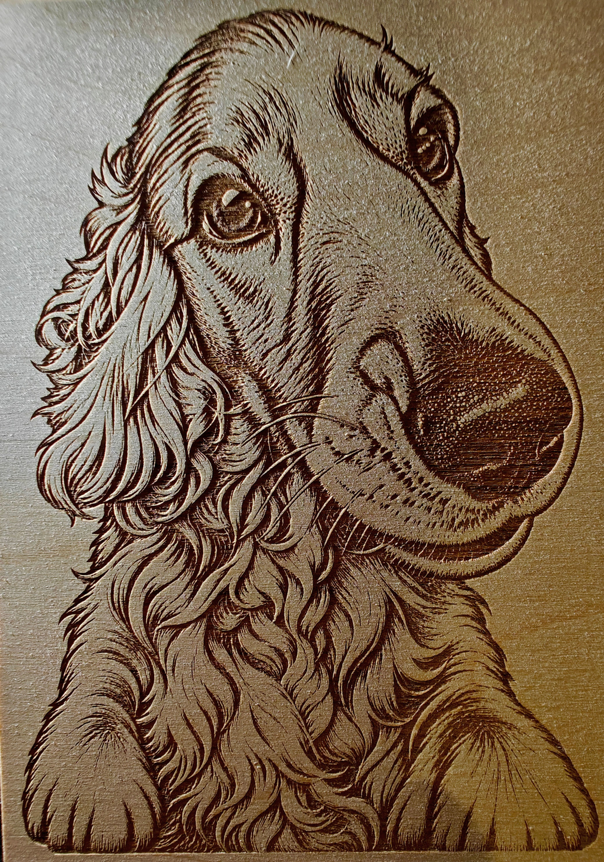 Personalised Engraved Portrait on Birch - 3mm