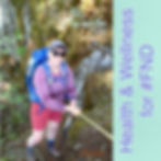 Jocelyn Bystrom hiking Mt. Alone