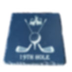 19th hole slate coasters