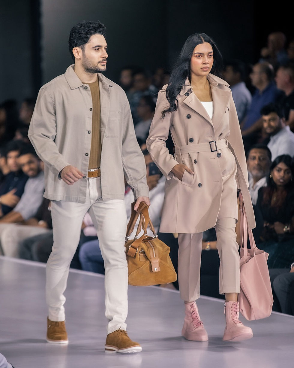 Amir walk for leather fashion show 2024