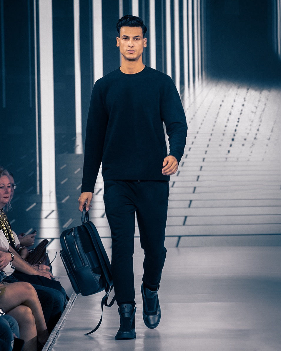 Eldar walk for leather fashion show 2024
