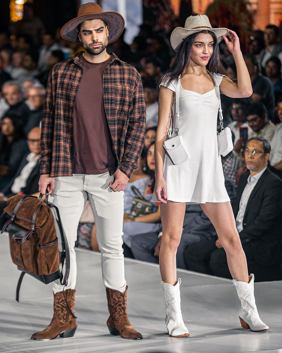 Shayan walk for leather fashion show 2024