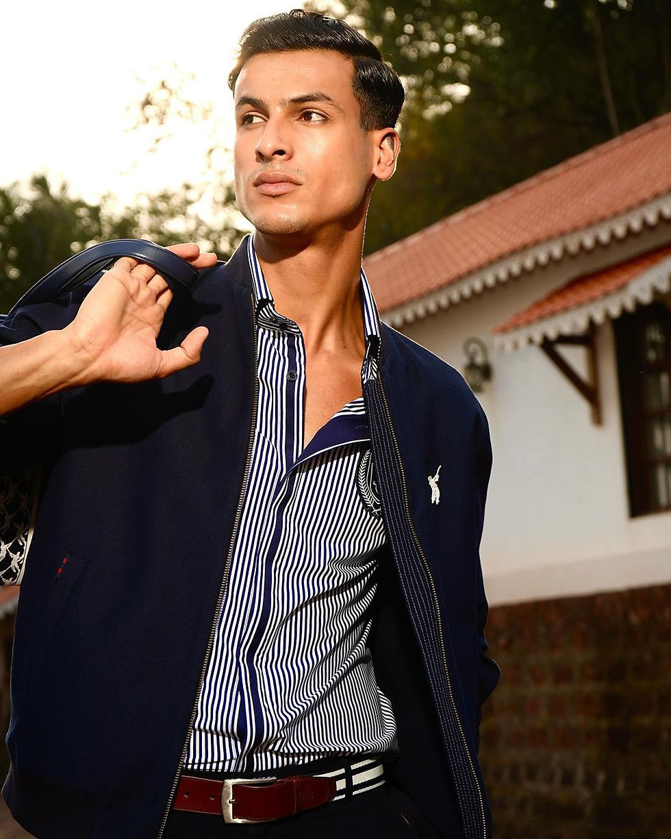 top male model posing