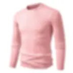 Thumbnail: New Mens Crew Neck Sweaters Long Sleeve Lightweight Knit Dress Pullover Sweaters