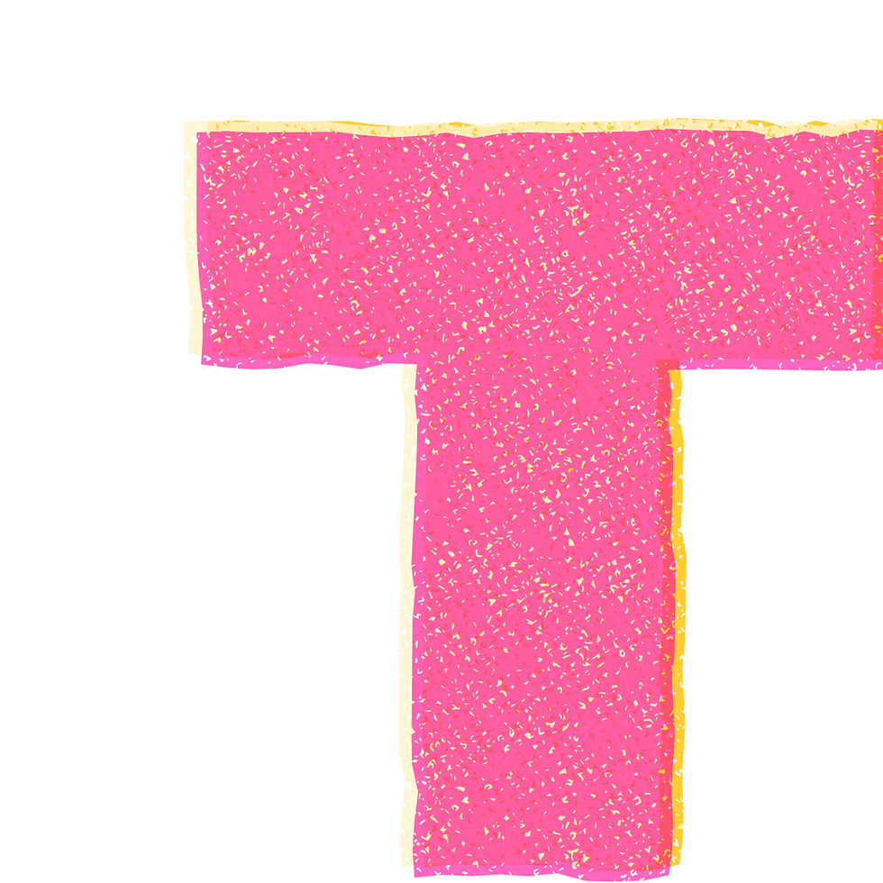 Capital letter Pink "T"