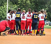 Softball Team Huddle