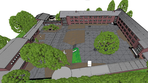 Die KGS Grüngürtel als 3D Modell