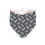 Thumbnail: Charcoal zebra dribble bib