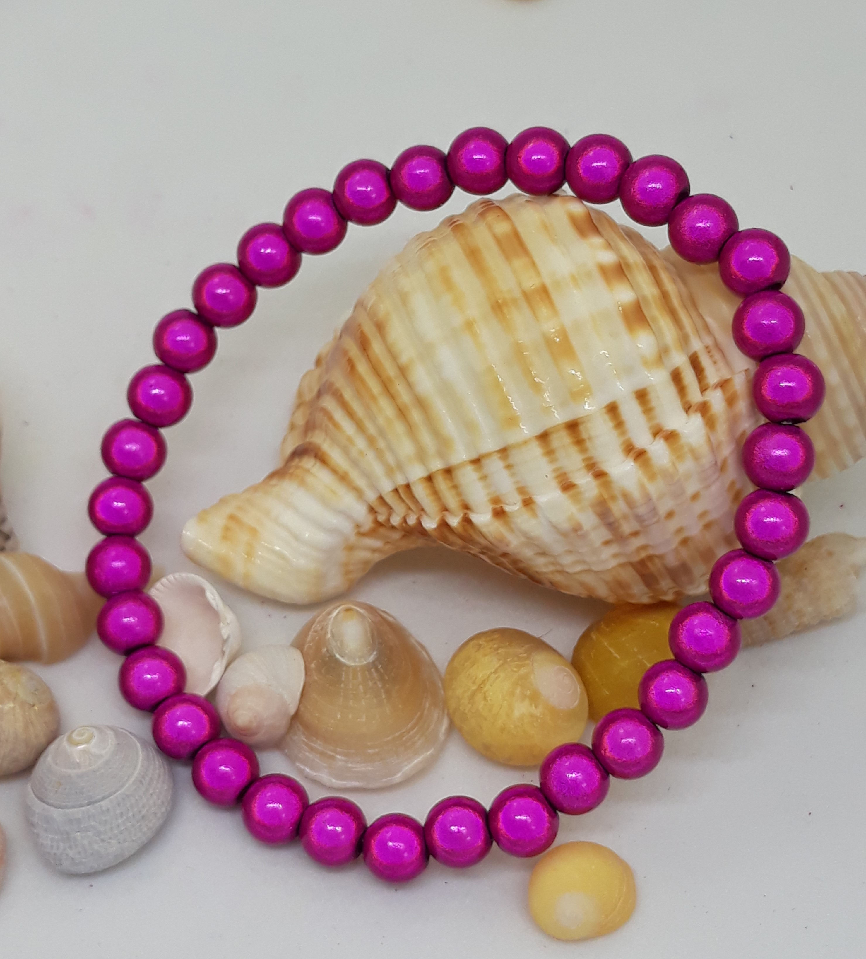 Pink miracle bead bracelet