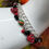 Thumbnail: Halloween red skull charm bracelet
