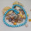 Thumbnail: Blue miracle bead necklace 16"