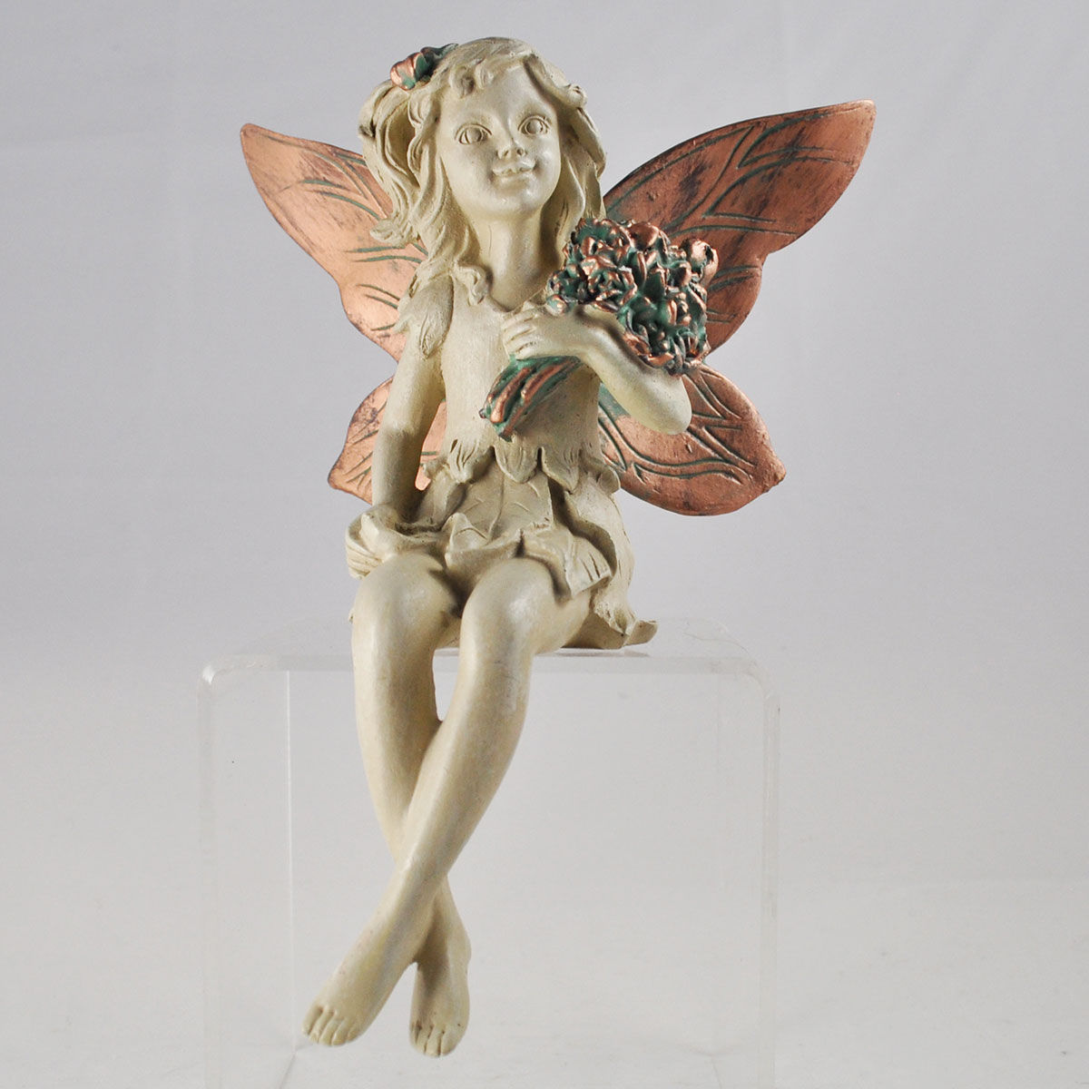 Forest fairy shelf sitter with bouquet
