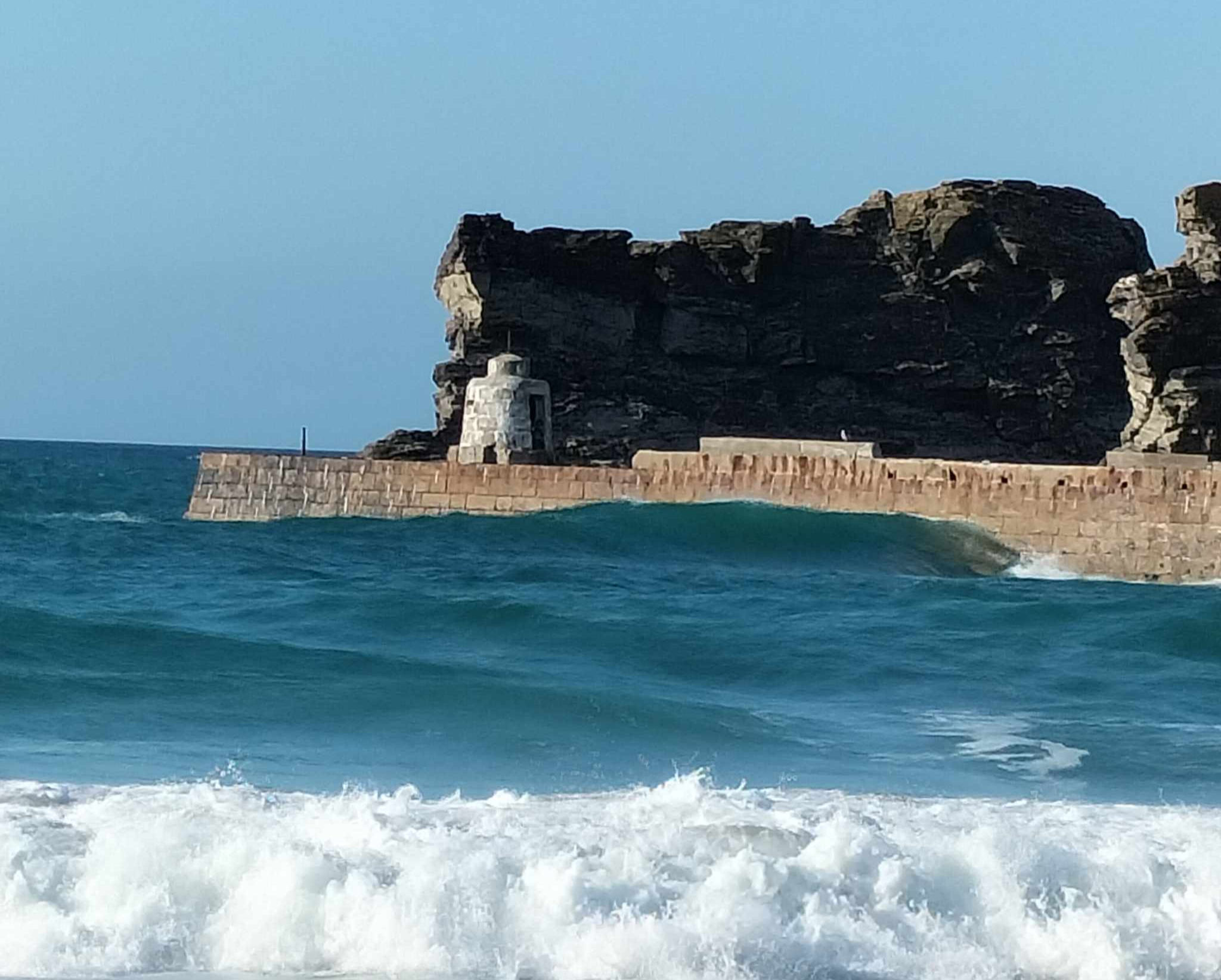 Portreath beach, Cornwall greeting card