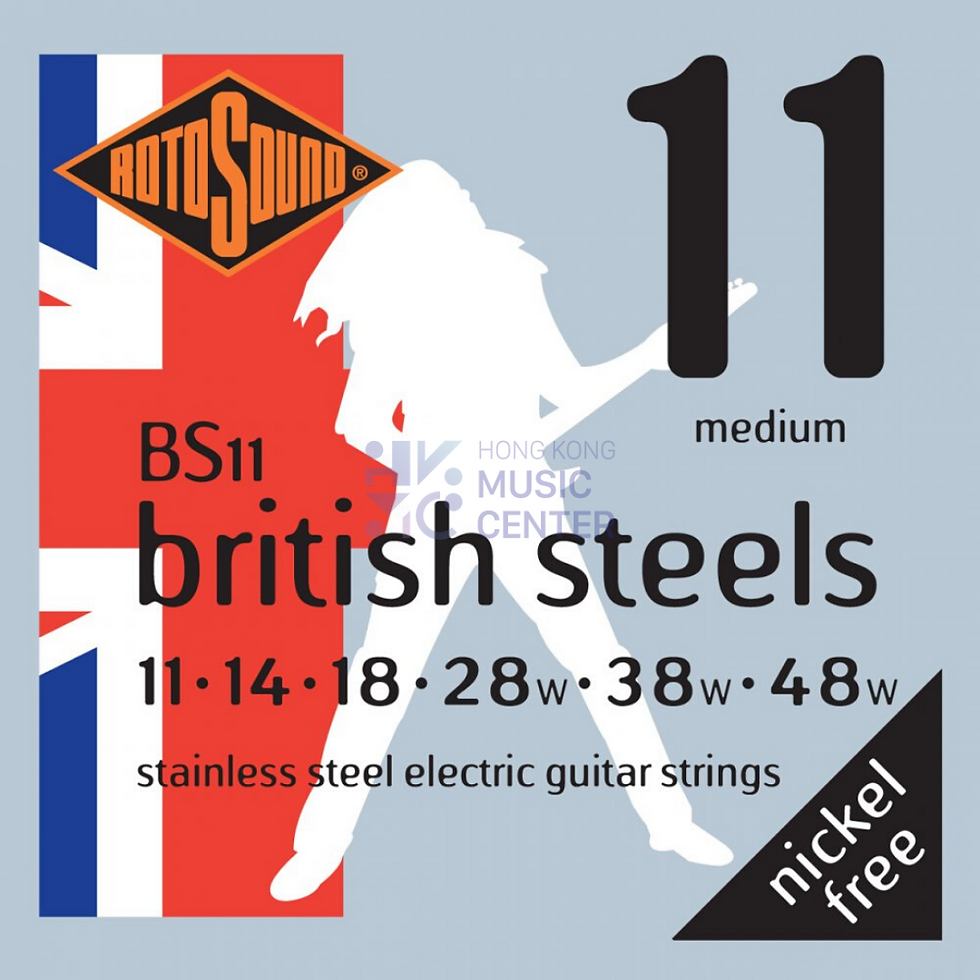 Thumbnail: Rotosound British Steels Electronic Guitar Strings | 不銹鋼電結他弦線 BS11