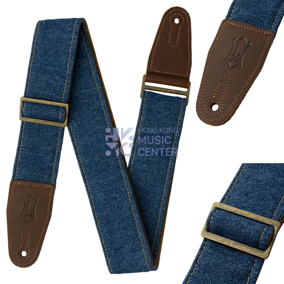 縮圖：Levy's Denim Series Guitar Strap | 丹寧牛仔布系列結他帶 blue 深色