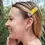 Thumbnail: Wood Hand Painted Pencil Hair Clip Barrette
