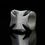 Thumbnail: Anello croce di ferro con lavorazione interna Dark Side e croci templari / Iron cross ring