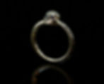 Anello teschio oro con diamanti neri / Gold skull ring with black diamonds