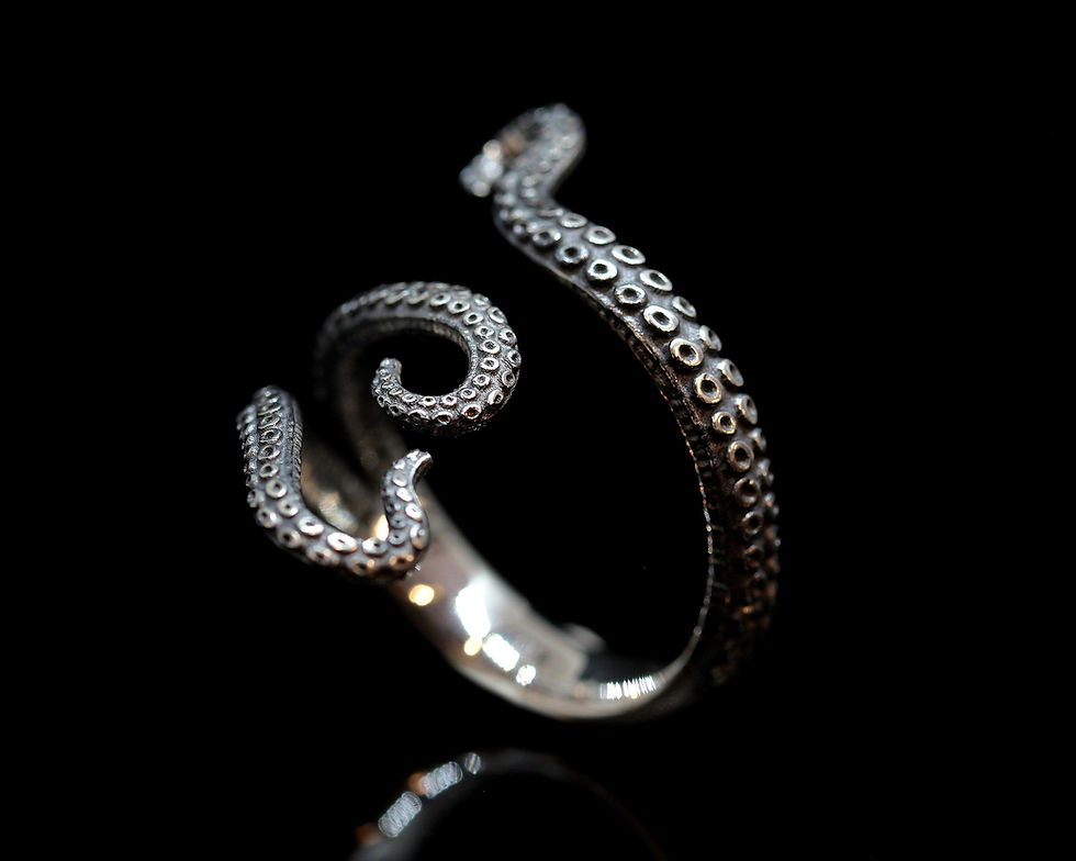 Anello con tentacoli di polpo / Ring with octopus tentacles