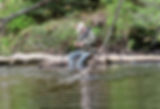 Woody re-rigs on the Yellow Dog River.