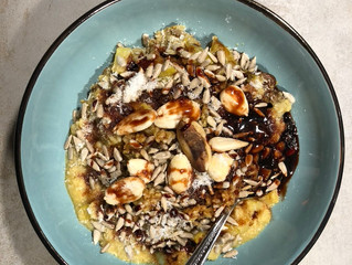Süßer Haferporridge - vegetarisch oder vegan -