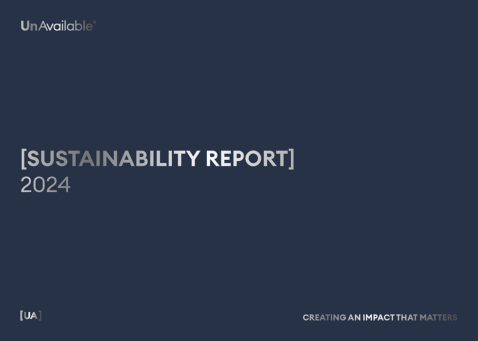 [UA] Sustainability Report cover page