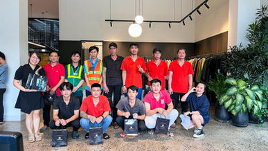 Un-Available team receiving gifts in celebration of Men's Day