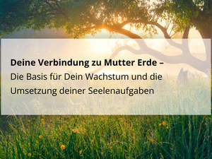 Erdung, deine Verbindung zu Mutter Erde – Die Basis für Dein Wachstum und Deine Seelenaufgabe