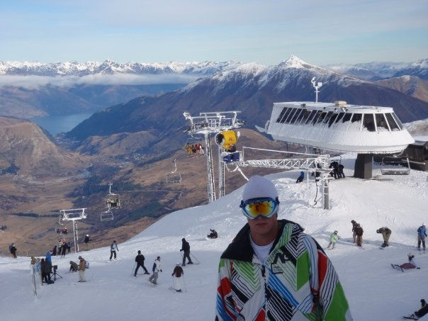 Snowboarding in Queenstown, NZ