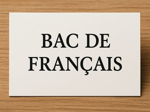 Bac de français terminé ? Et maintenant…