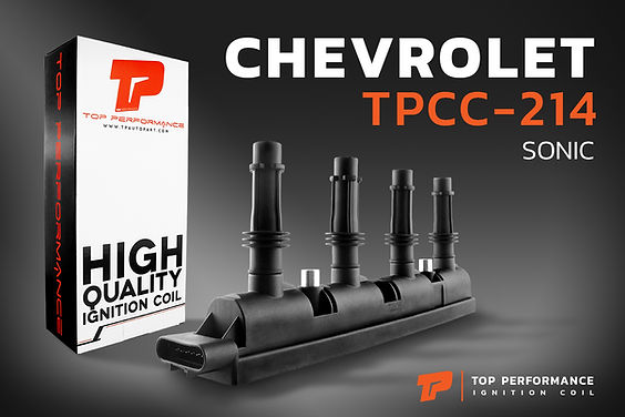 คอยล์จุดระเบิด TPCC-214 - CHEVROLET SONIC 1.4 ครบชุด 4 หัว - TOP PERFORMANCE MADE IN JAPAN - คอยล์หัวเทียน โซนิค โซนิก