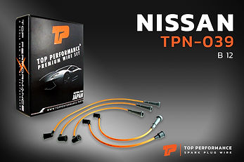 สายหัวเทียน TPN-039 - NISSAN SUNNY B12 / E15 - TOP PERFORMANCE MADE IN JAPAN - นิสสัน ซันนี่
