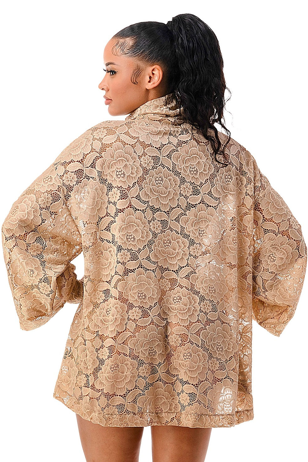 Thumbnail: Flowered Lace Turtle Tunic
