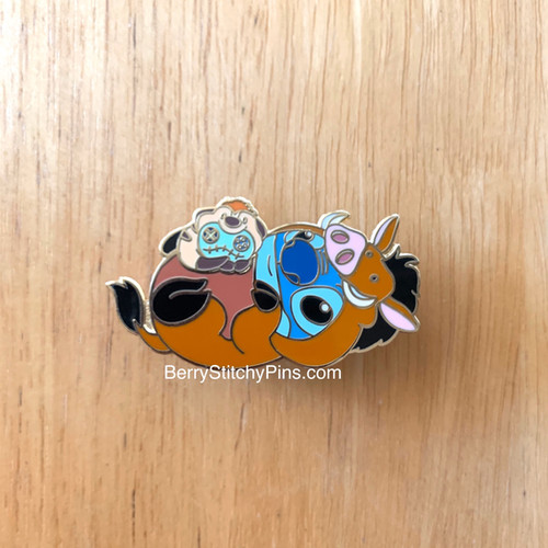 Stitch Grumpy Meter Pin B-grade Pumbaa Stitch Pin | BerryStitchyPins