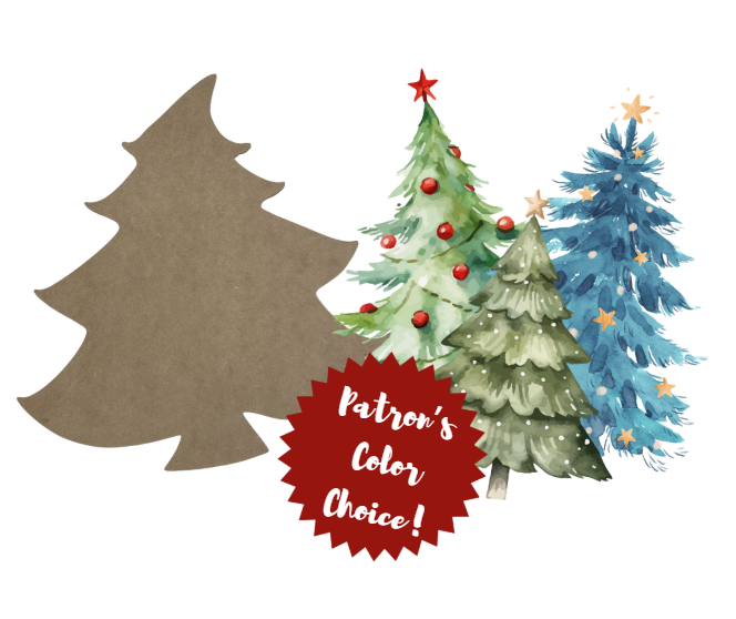 Christmas Tree Woodcut