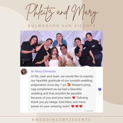 Phlietz and Mary' Wedding