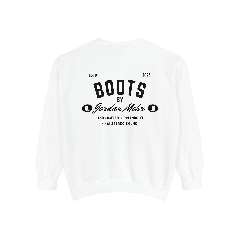 Thumbnail: White Sweatshirt Jordan Mohr Merch 'Boots'