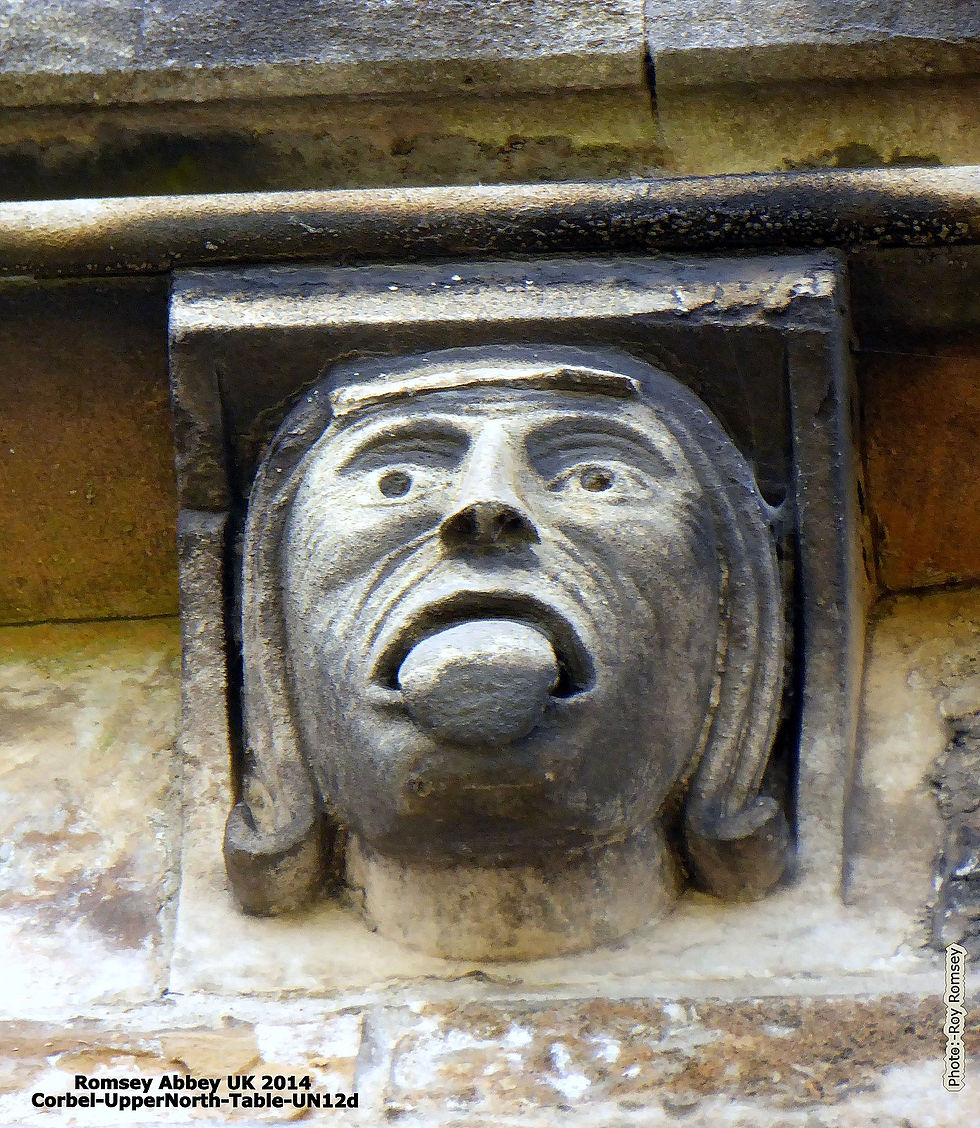 Romsey Abbey Corbel-UpperNorthUN12