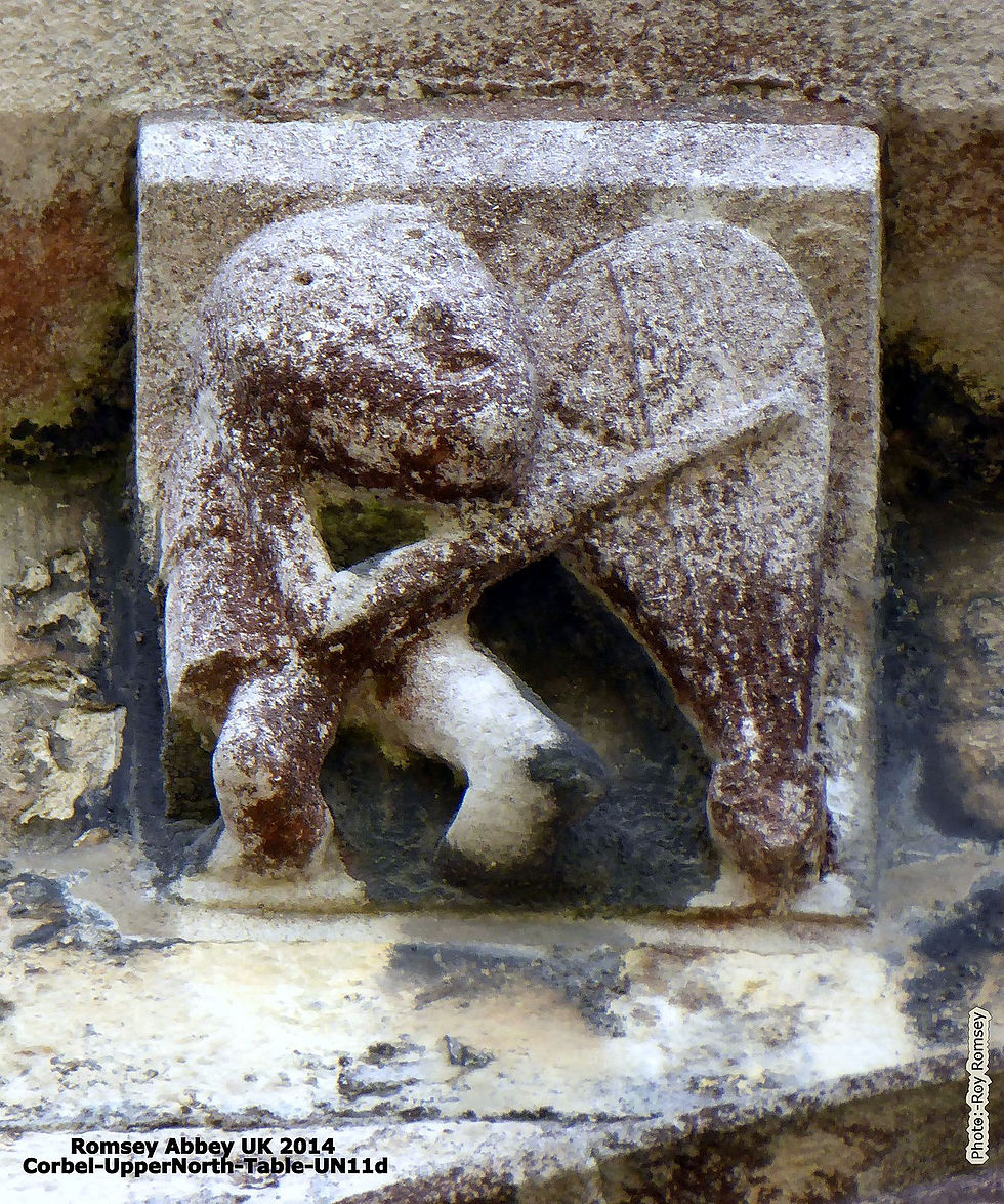 Romsey Abbey Corbel-UpperNorth- UN11