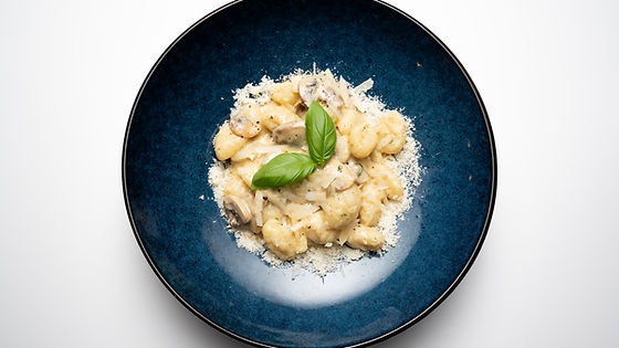 Gnocchi ai Funghi e Crema di Tartufo