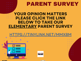 Your Opinion Matters, Parent Survey