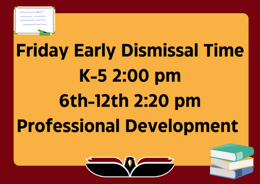 Early Dismissal Tomorrow, Friday, September 8th