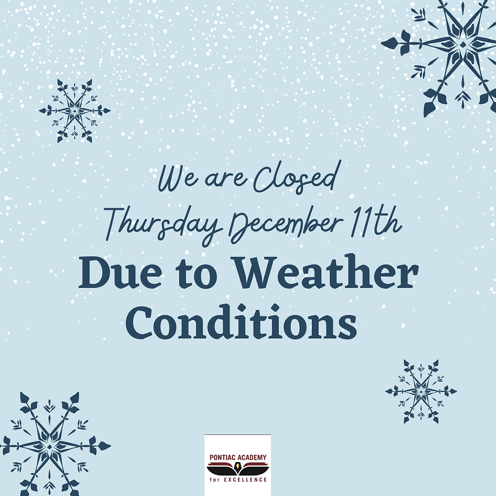 No School Tomorrow, Thursday, December 11th