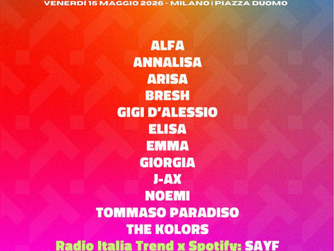 Emma et Giorgia le 15 mai au concert de Radio Italia Live